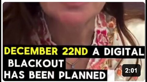 A massive digital black-out is planned on 22 december 2025 lasting for 3 days