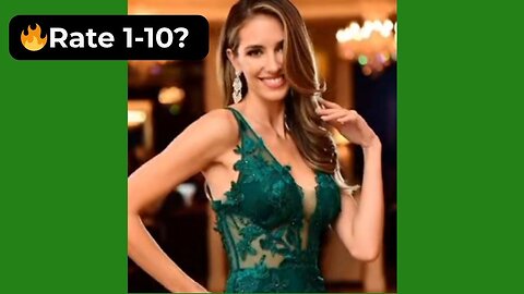 🔥 Rate This Elegant Lace Green Long Dress 1-10? | Supermodel Luxury 4K