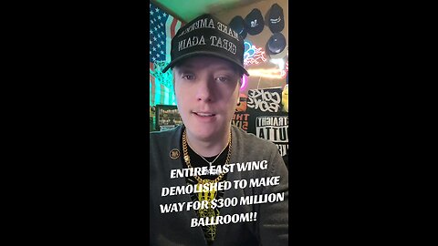 ENTIRE EAST WING DEMOLISHED TO MAKE WAY FOR $300 MILLION DOLLAR BALLROOM!!