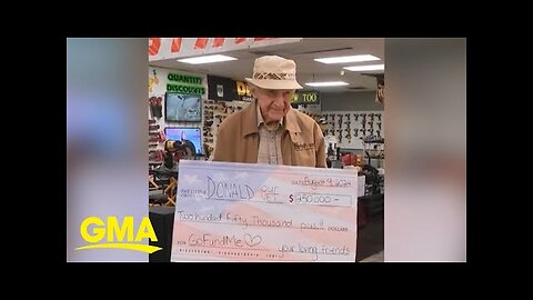 Woman raises nearly $450,000 for 91-year-old veteran