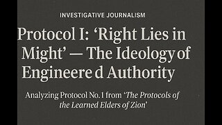 Protocol I: “Right Lies in Might” — The Ideology of Engineered Authority