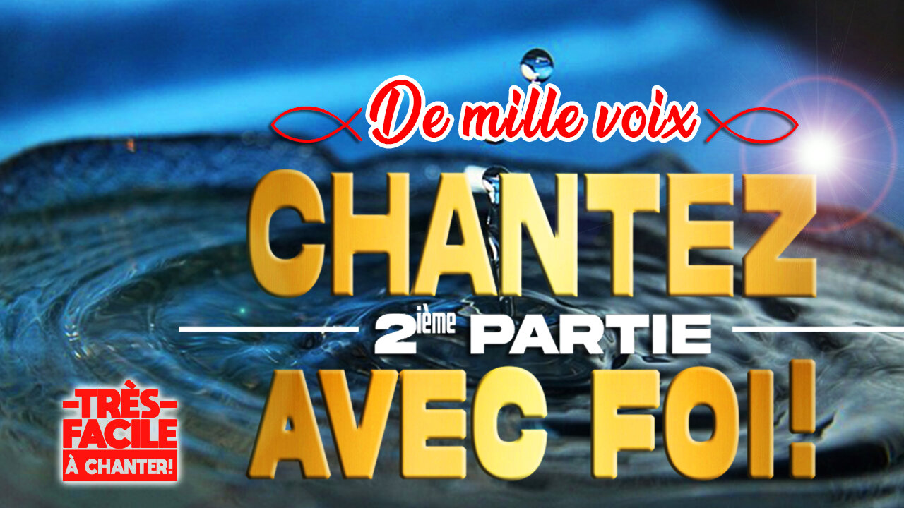 TRÈS BEAU CHANT DE LOUANGE! À CHANTER EN CHŒUR!: 🙏❤️🙏 - DE MILLE VOIX - 🙏❤️🙏 #musiquechrétienne