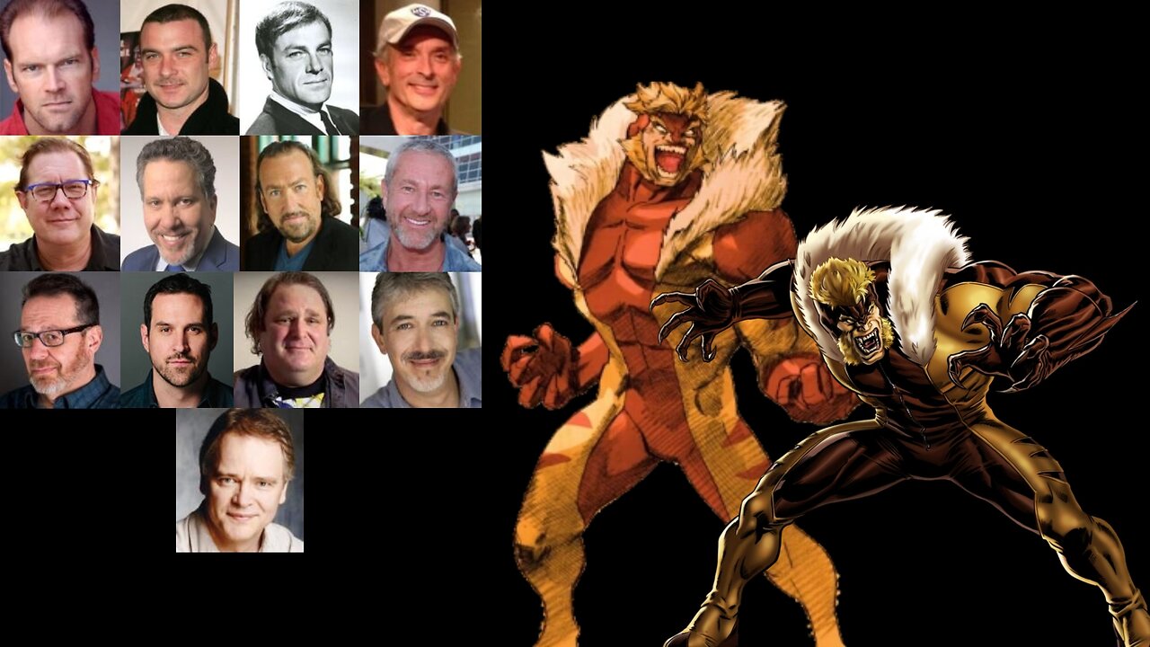 Animated Voice Comparison- Sabretooth (X-Men)