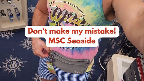 The ULTIMATE CRUISE...NAP? And Retail Therapy aboard MSC Seaside