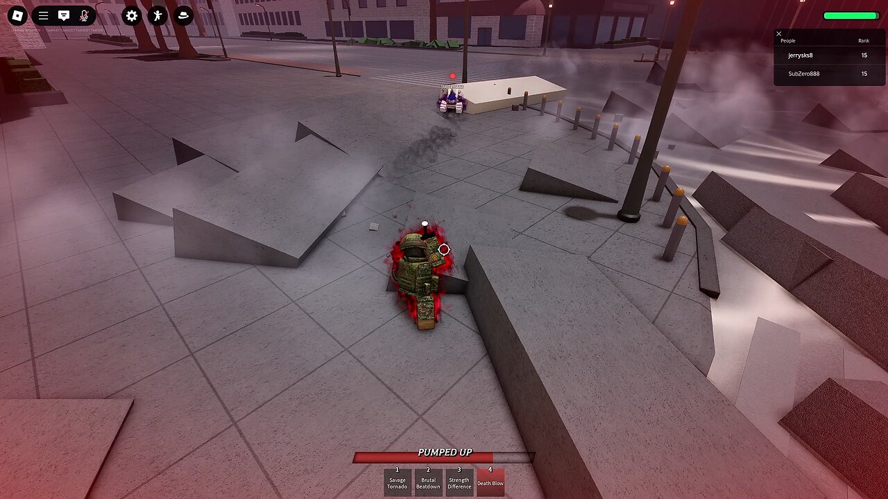 Playing 1v1 in The Strongest Battlegrounds in Roblox - (No Commentary).