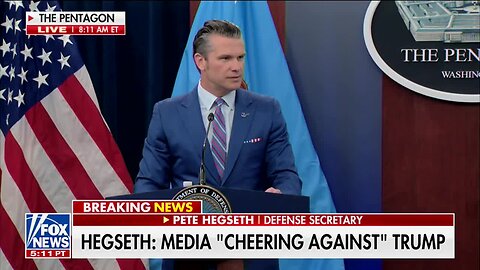 Sec. Hegseth Rips the Media for Trying to ‘Leak and Spin’ that Iran Strikes Were Unsuccessful