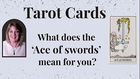 The Ace of Swords– Time to act 🧘‍♂️🌟🕯️
