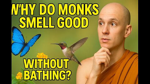 Why Do Monks Rarely Bathe Yet Attract Birds and Butterflies?