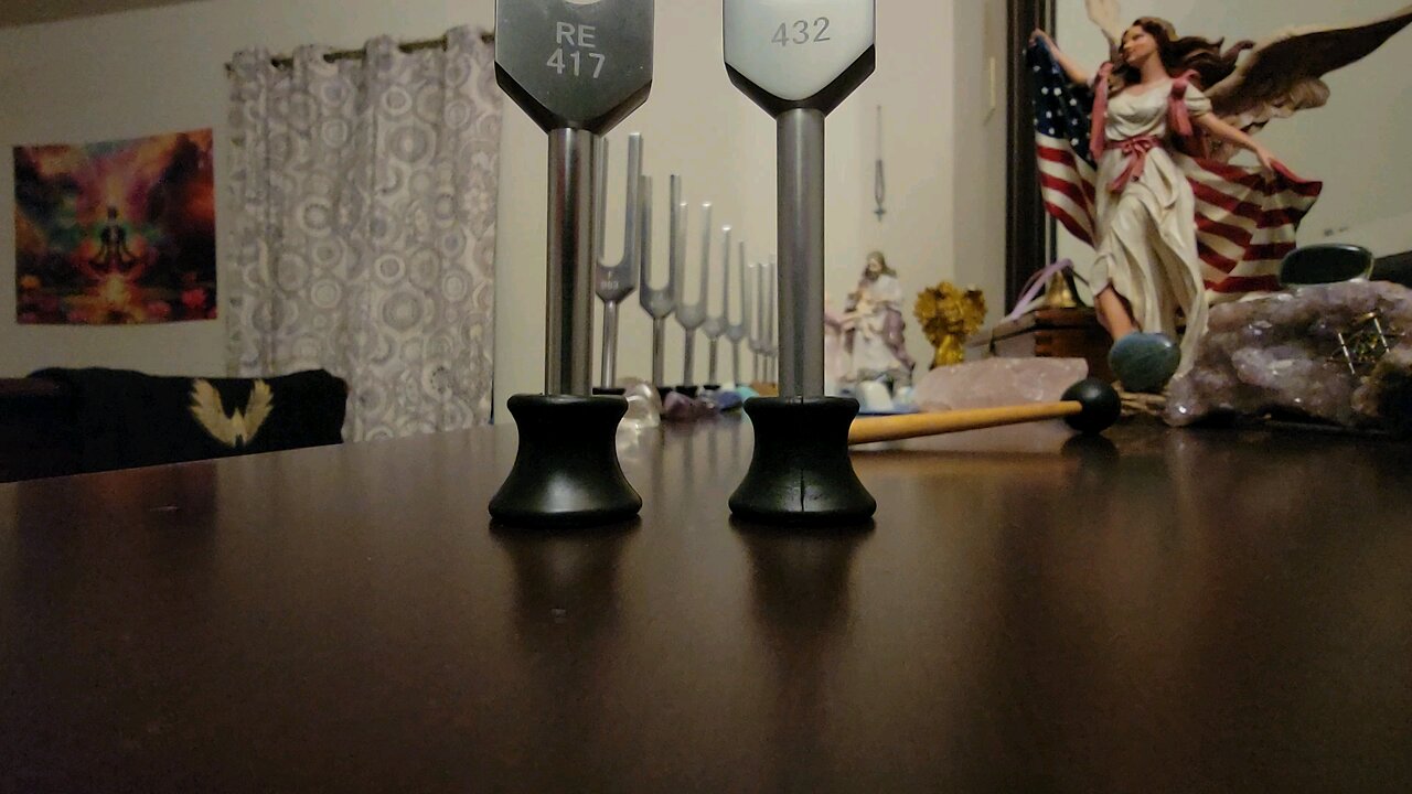 432hz Devine Key with 417hz Sacral Chakra Frequency 3 6 9 Tesla Tech Solfeggio Healing