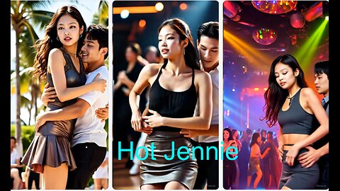 jennie kim hot in mini skirt - music video clip