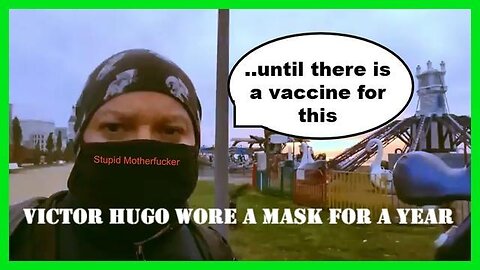 Victor Hugo the shill couldn't wait for The Covid-19 Vaccine so he could take his mask off