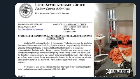 Massive DOJ/FBI Coverup Of Epstein’s “Death” Confirmed