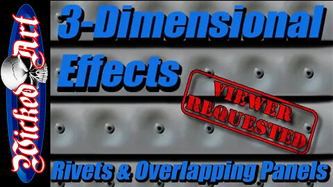 3-Dimensional Effects: How-To Airbrush Rivets & Overlapping Panels
