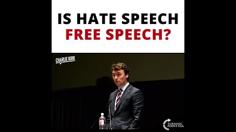 AG Pam Bondi says "Hate Speech" will be targeted, but Charlie Kirk believed in Free Speech