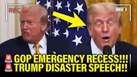 Trump gives DISASTER SPEECH as House SHUTS DOWN