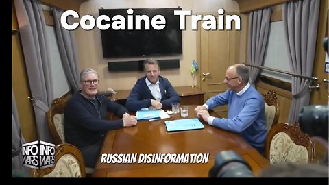 3 Amigos on a Train, But it's Russian Disinfo that they are Snorting Cocaine.
