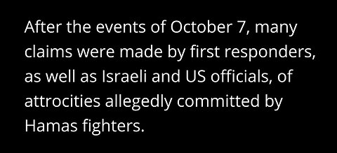 October 7 The Lies