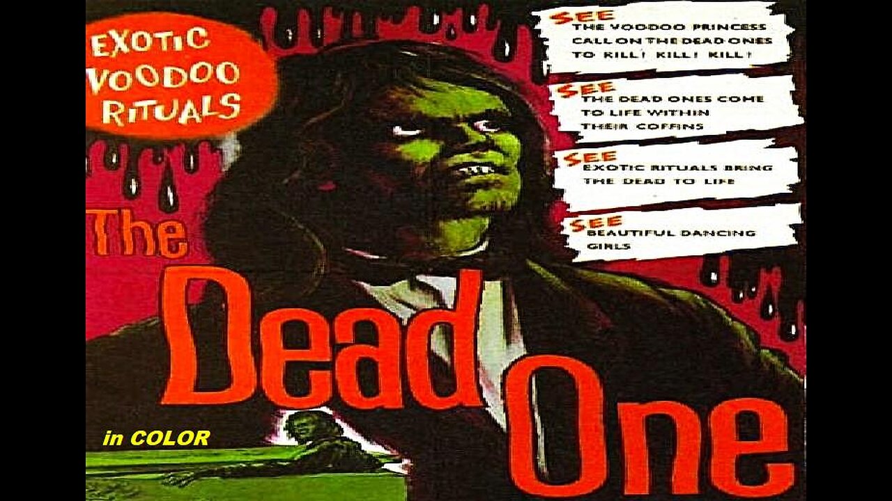 THE DEAD ONE 1961 Rarely Seen Voodoo Zombie Film of Resurrecting the Dead FULL MOVIE HD & W/S