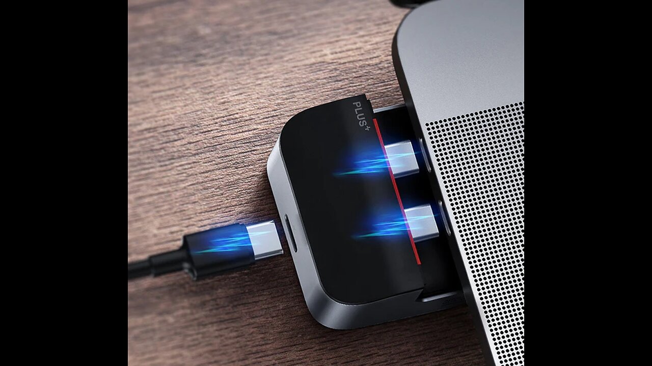 9-in-1 Convenient Portable USB-C Expansion Port Splitter Hub & Laptop Stand