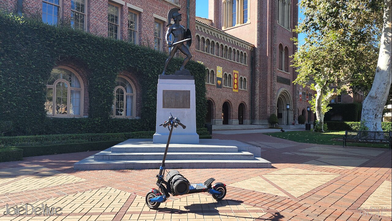 🛴💨💯🤙Electric Scooter Tour: University of Southern California Ride...Los Angeles😎Hype Version