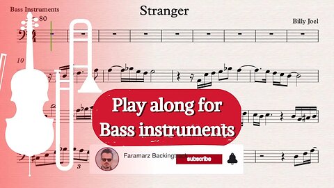 Stranger - Billy Joel | Play along for Bass Instruments