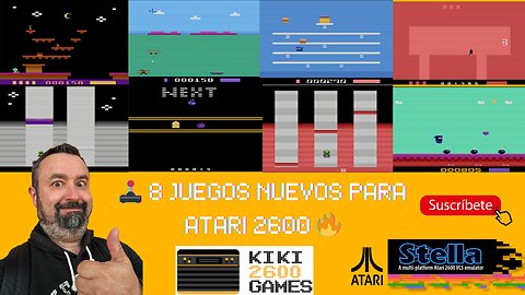 🎮 Probando 8 JUEGOS NUEVOS de ATARI 2600 🕹️ ¡Sorpresas y nostalgia!