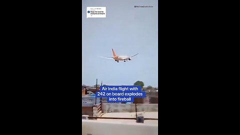 Air Flight India Explodes