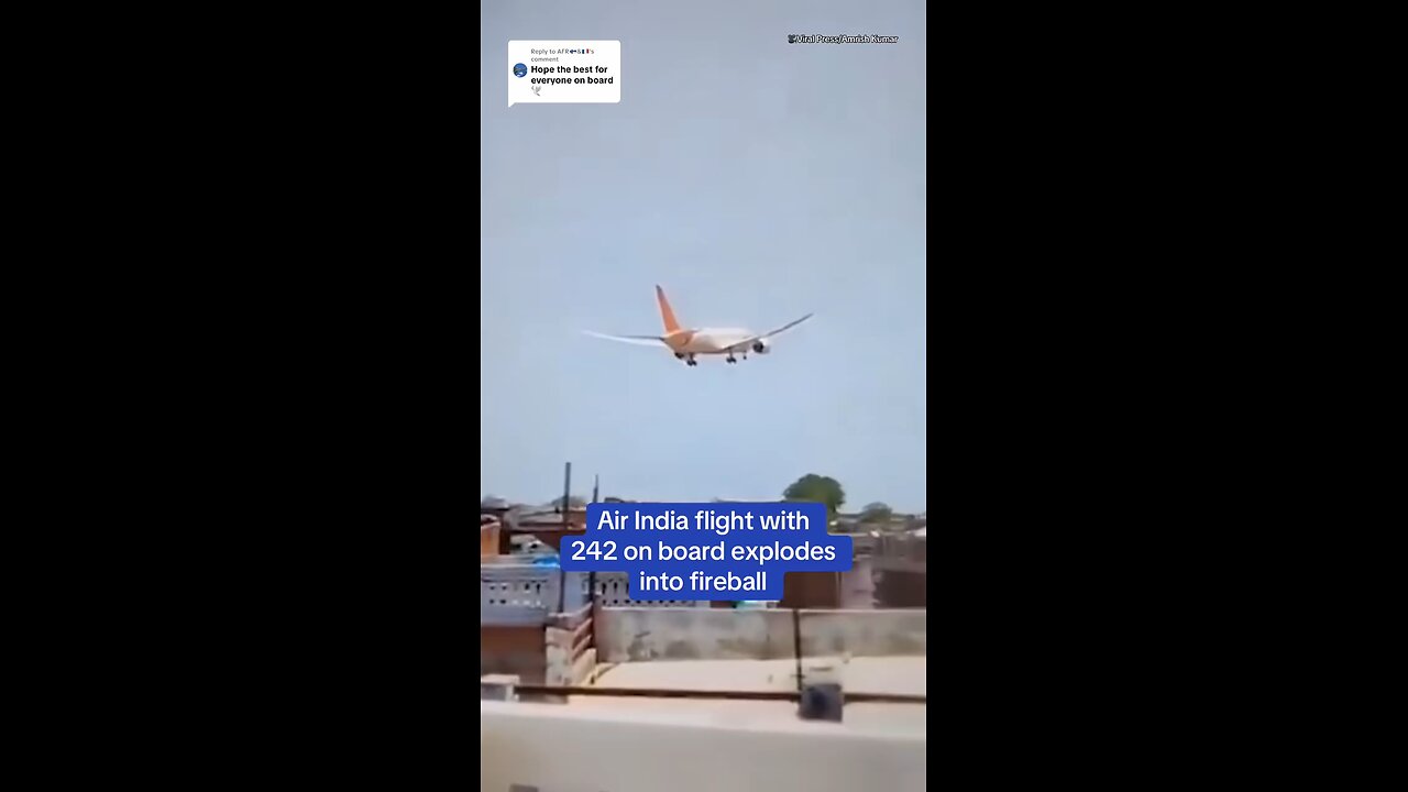 Air Flight India Explodes