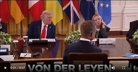 TRUMP KICKS DR. VON DER LEYEN OUT OF THE WHITHOUSE