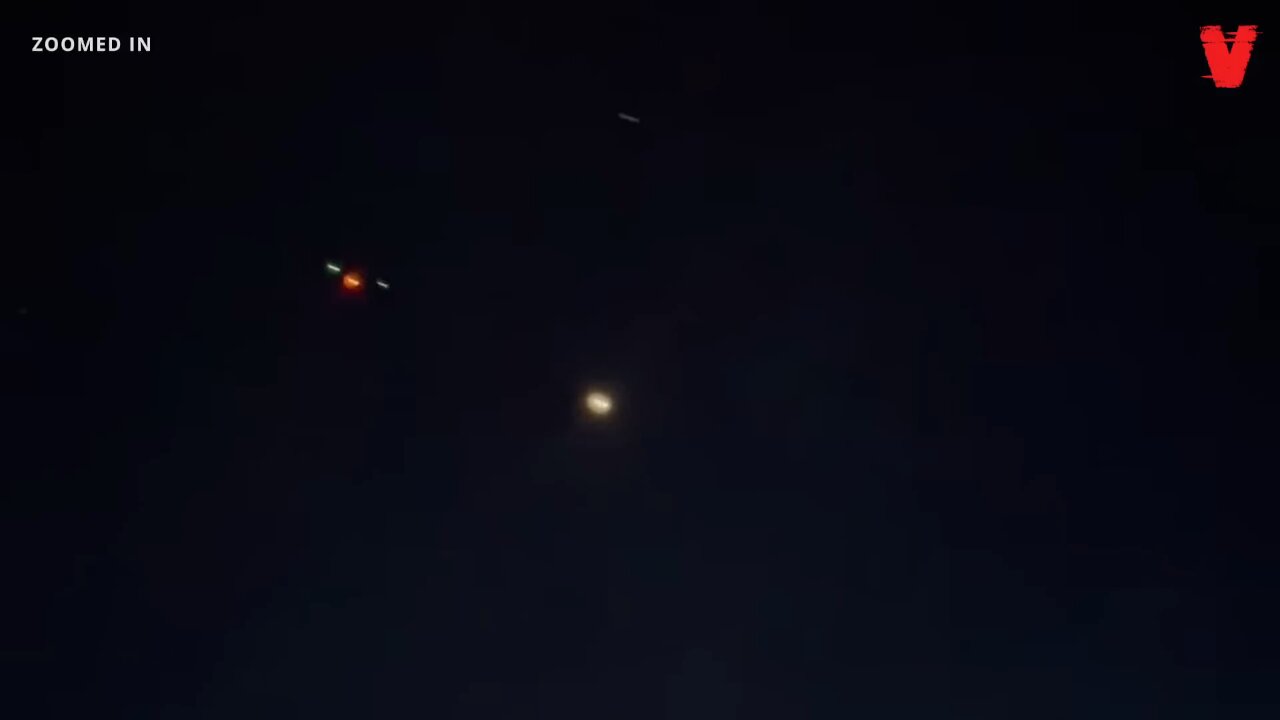 Helicopter Follows Orb in Arizona