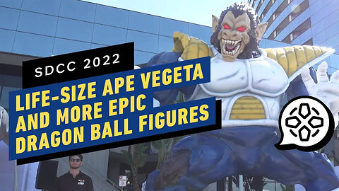 Bandai's Dragon Ball Exhibition Features a Massive Great Ape Vegeta Statue _ Comic Con 2022