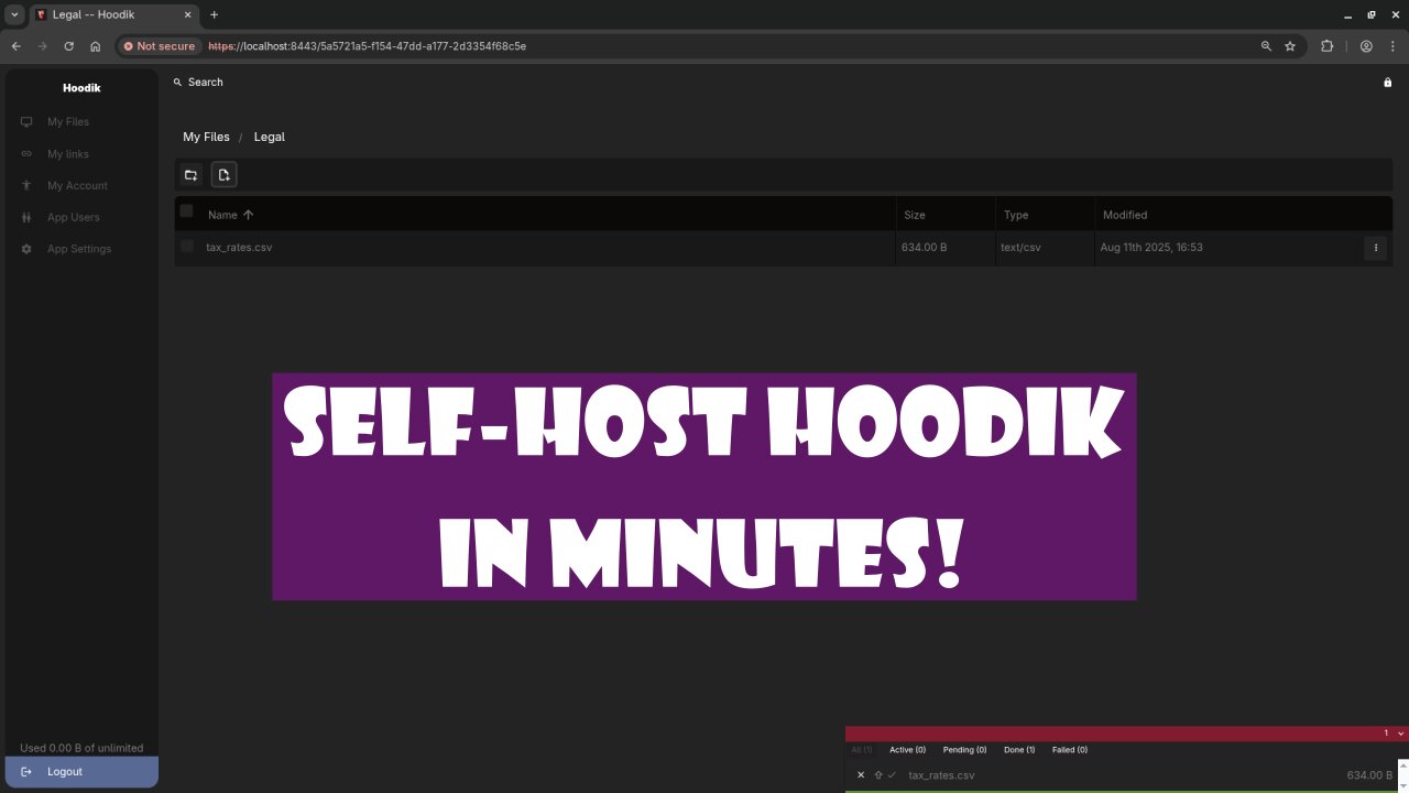 How to Self-Host Hoodik: The Ultimate Open-Source Personal Cloud Storage Solution!