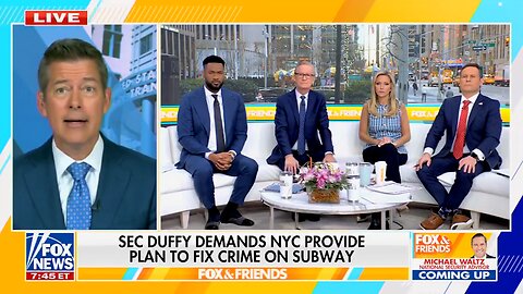 Sean Duffy On Pulling "Cash" From Cities Who Don't Keep Subways Clean And Safe