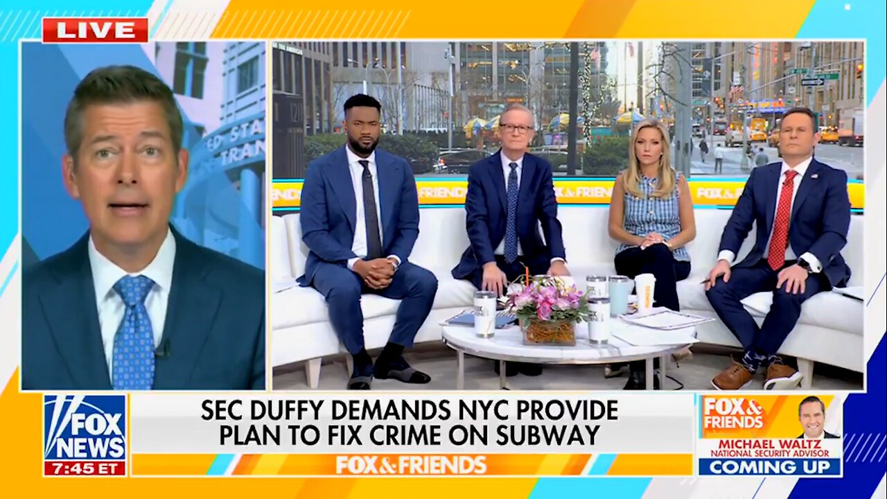 Sean Duffy On Pulling "Cash" From Cities Who Don't Keep Subways Clean And Safe