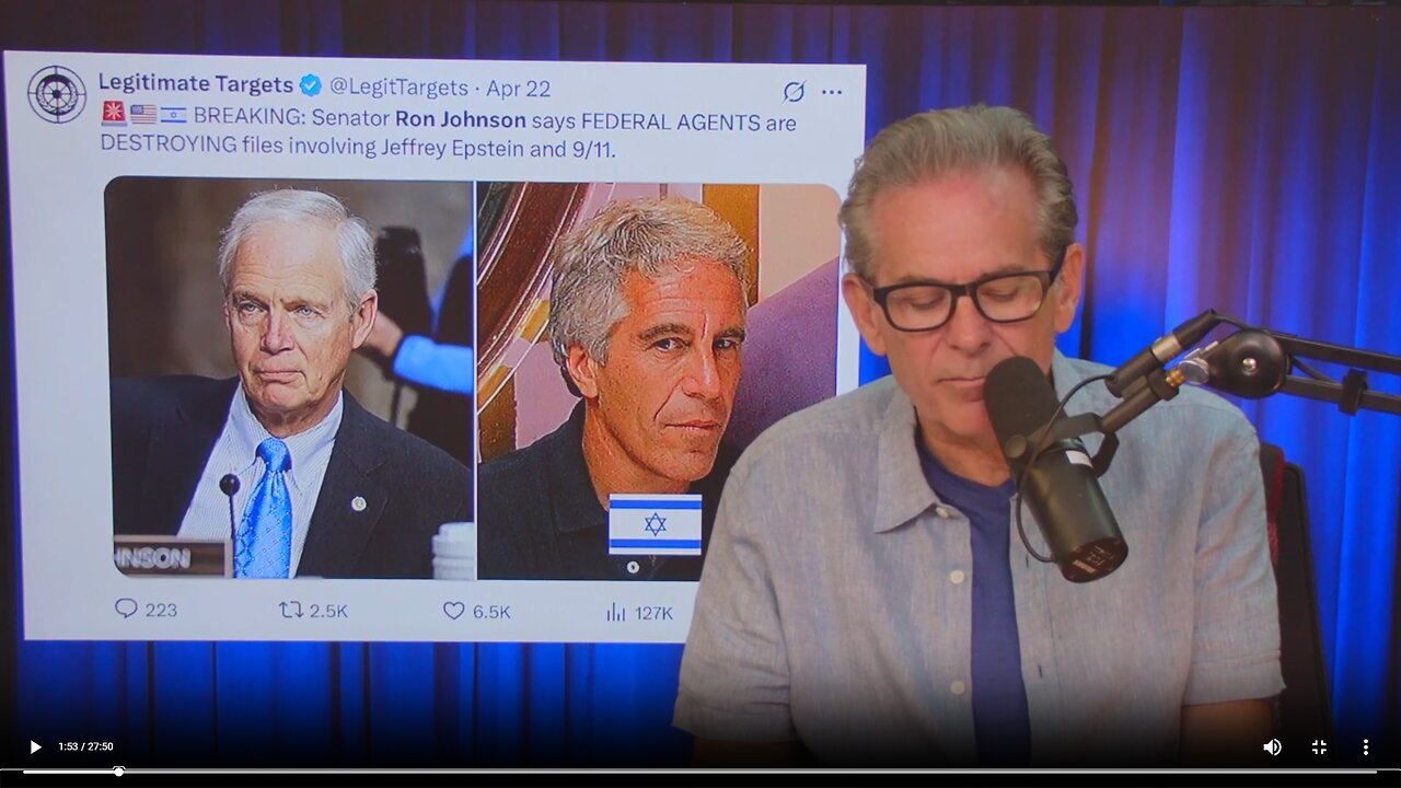 Ron Johnson claims Feds are destroying evidence related to Epstein and 911▮The Jimmy Dore Show