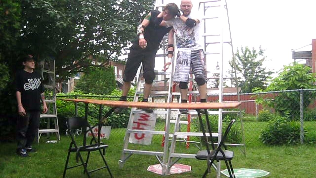 2/3 Tables Match - Swede Savard (c) VS Ric Roberts {CHW Backyard Championship}