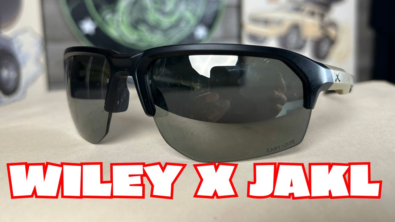 Wiley X JAKL Matte Black and Tan Frame with CAPTIVATE™ Non-Polarized Tungsten Mirror
