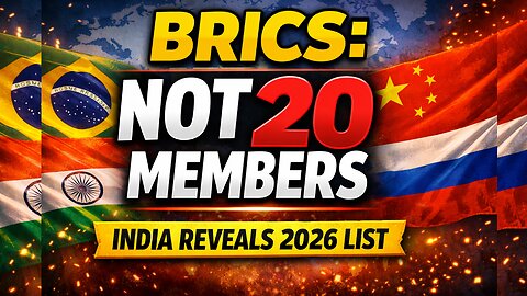 Shocking BRICS Truth: It Doesn’t Have 20 Members — The Real 2026 Roster & The Mystery Member #EWO43