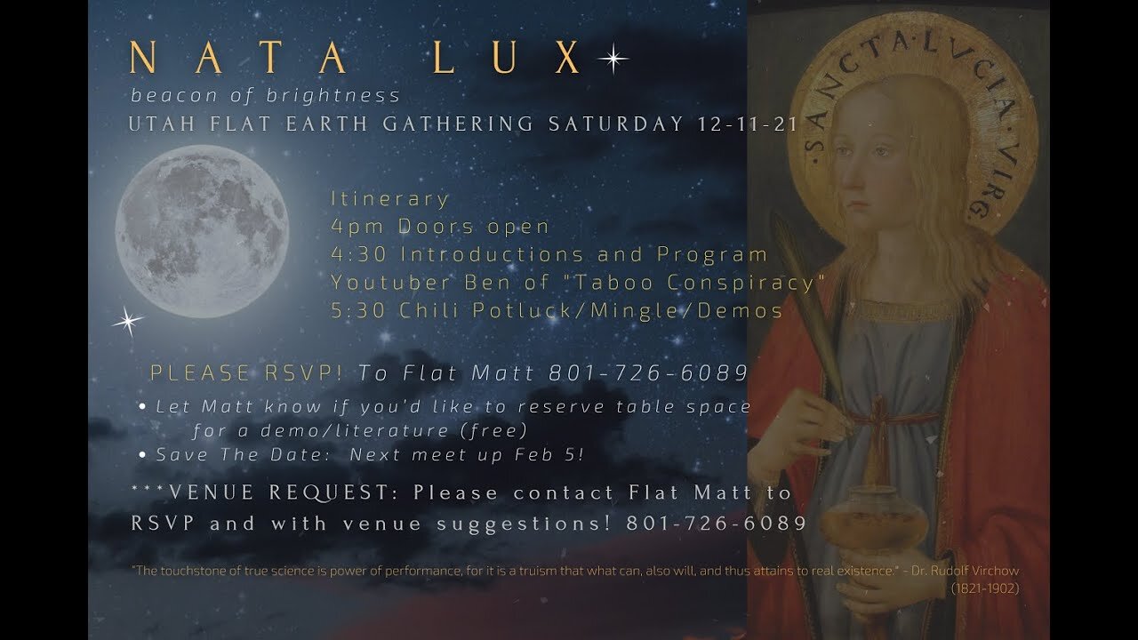 [archive] Flat Earth Meetup Utah December 11, 2021 ✅