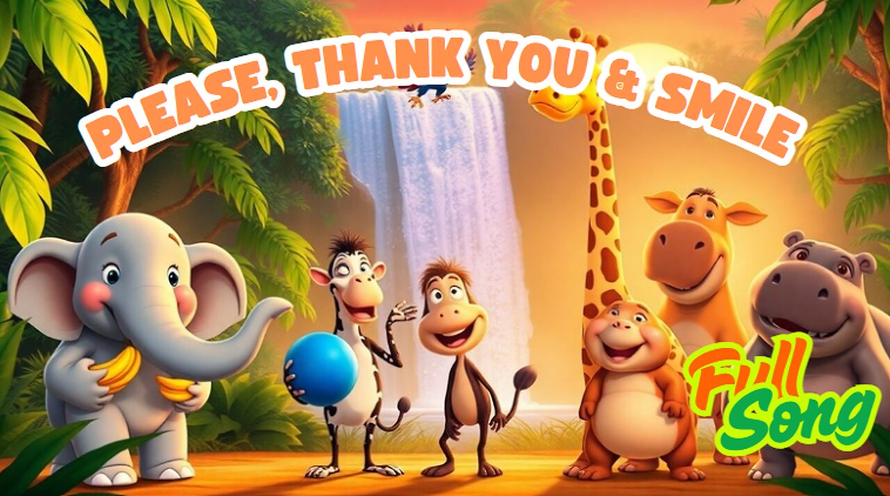 Please, Thank You & Smile ๐๐งผ | Fun Manners Song for Kids About Kindness & Politeness