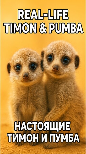 Timon and Pumbaa in real life? 😍✨ Look at these baby meerkats!