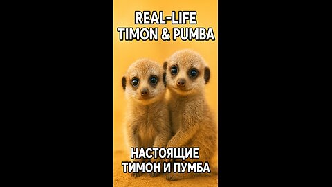 Timon and Pumbaa in real life? 😍✨ Look at these baby meerkats!