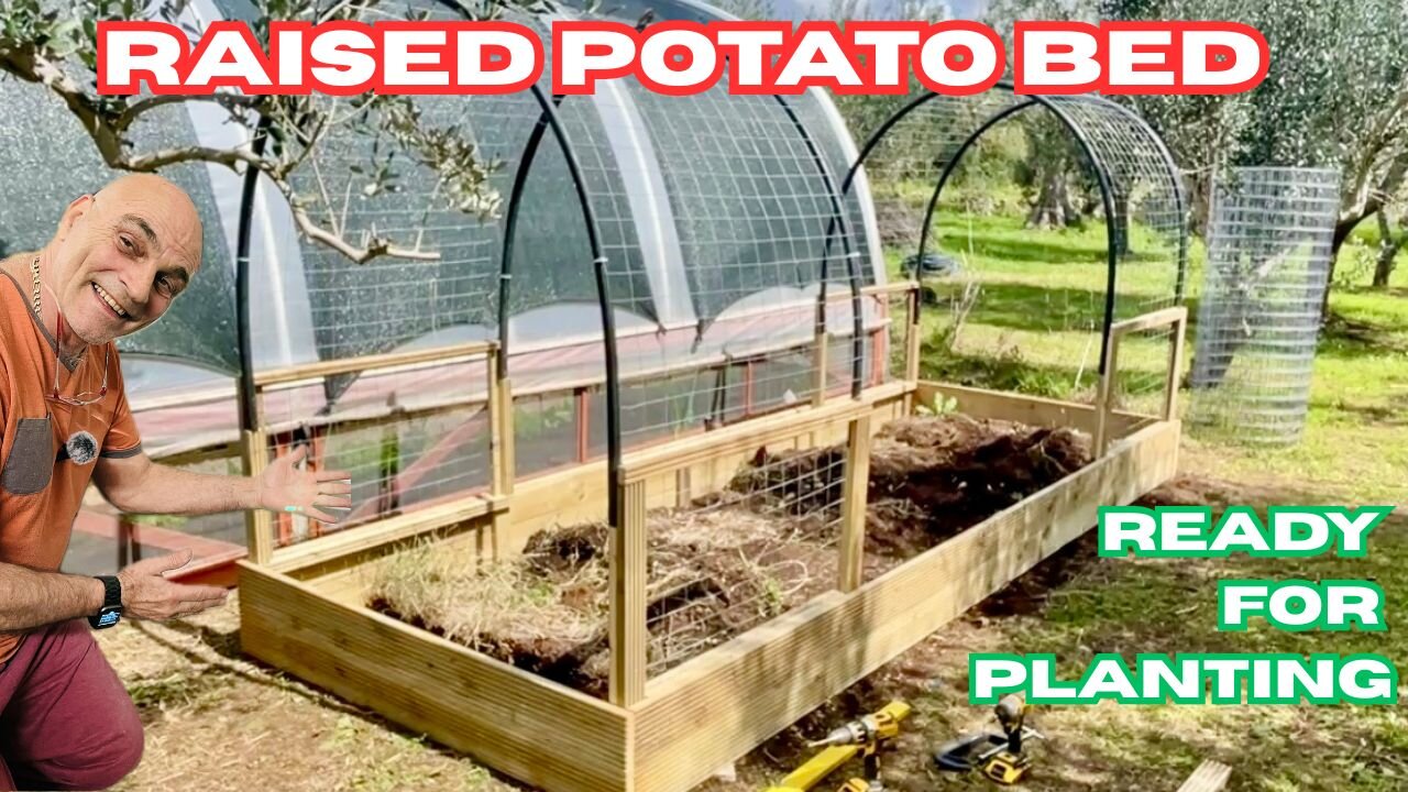 Rebuilding Rotten Potato Bed | Raised Bed Gardening | Grow Potatoes Off Grid