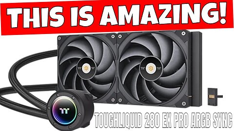 Amazing Performance Thermaltake Toughliquid 280 EX Pro ARGB Sync Magforce 2.0 AIO
