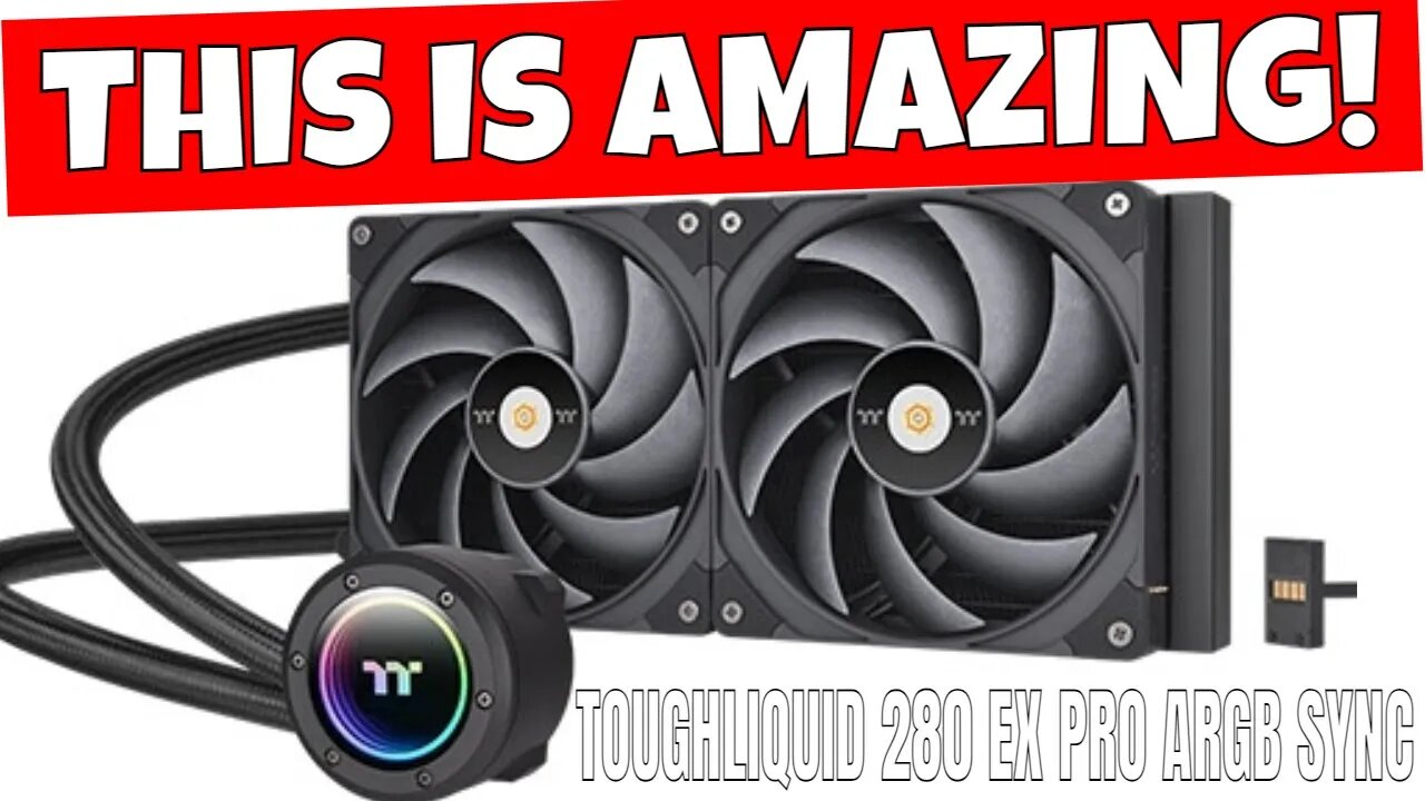 Amazing Performance Thermaltake Toughliquid 280 EX Pro ARGB Sync Magforce 2.0 AIO