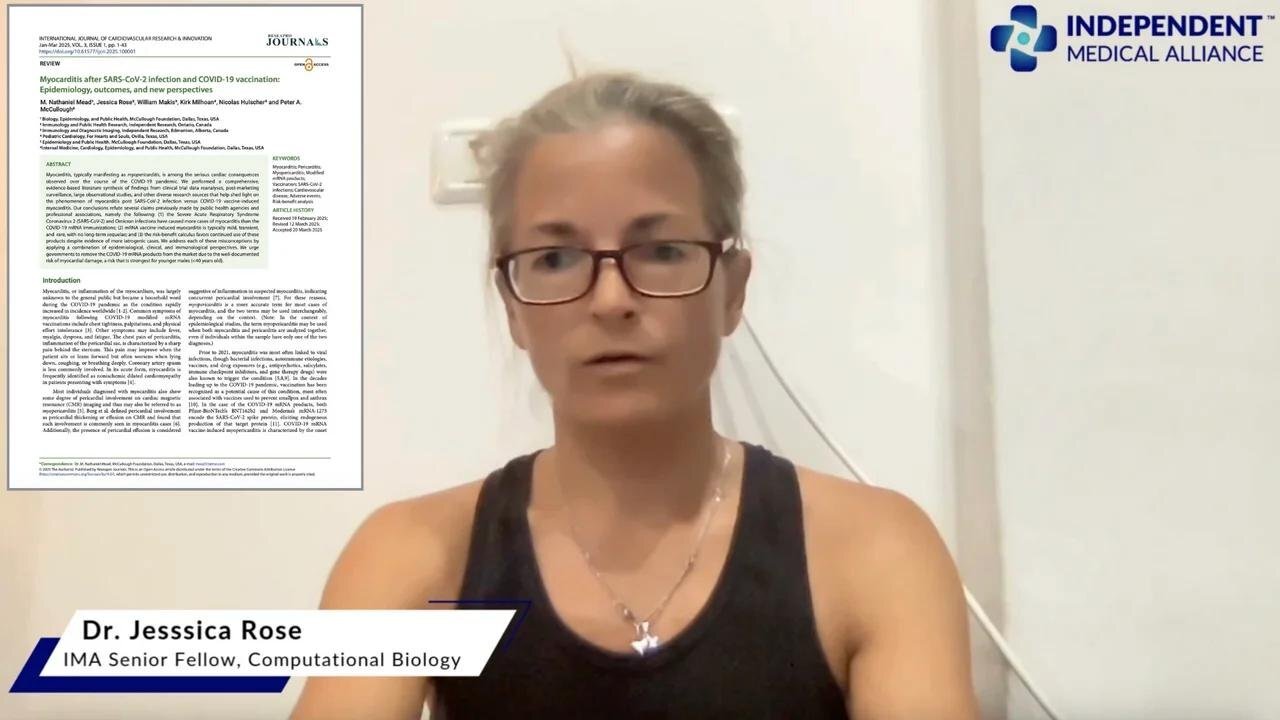 Dr. Jessica Rose Discusses Groundbreaking Study Reviewing a Large Body of Literature on mRNA and Myo