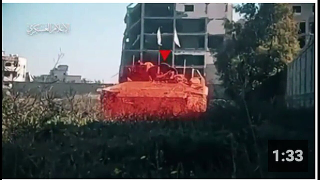 "Hamas Forces Attack Israeli Tanks with RPGs in Gaza"