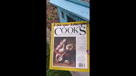 Donating a Cook's Illistrated Magazine