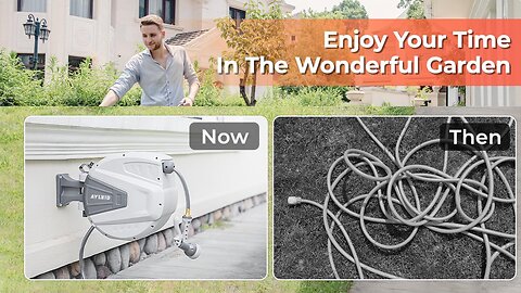 Ayleid Retractable Garden Hose Reel — Power and Convenience at Your Fingertips
