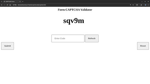 JavaScript CAPTCHA Validator